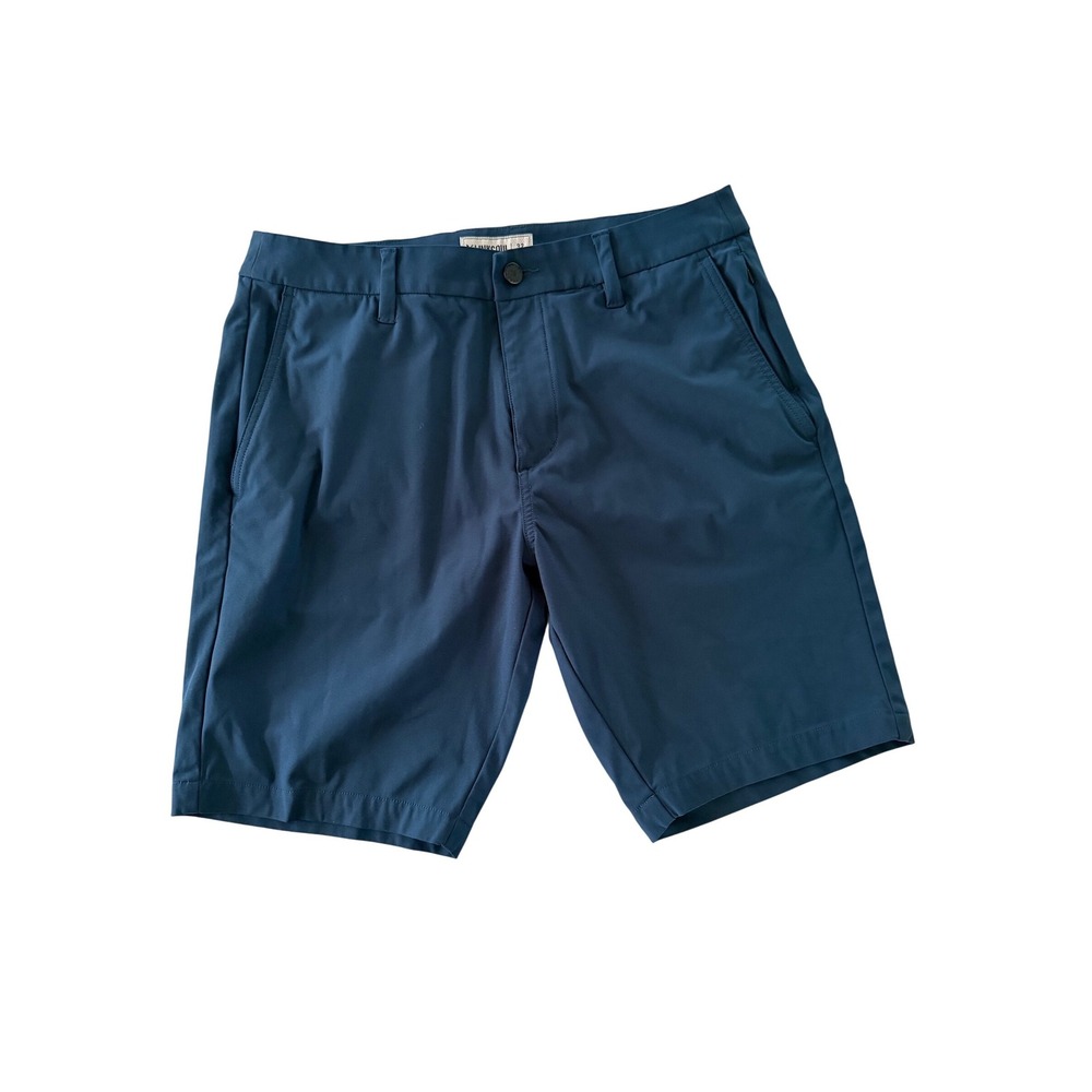 Linksoul Boardwalker Golf Shorts Mens 32 Teal Blue 10 Inseam Performance Casual